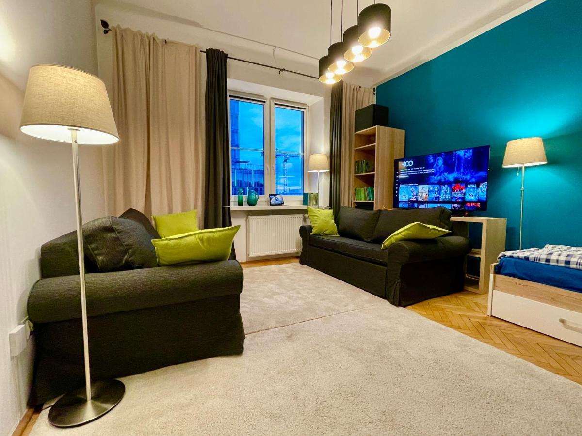 Apartamento Super Square Metro X2 Fast Wifi 55'Tv Netflix Hbo Appletv+ Amazontv Varsovia Exterior foto