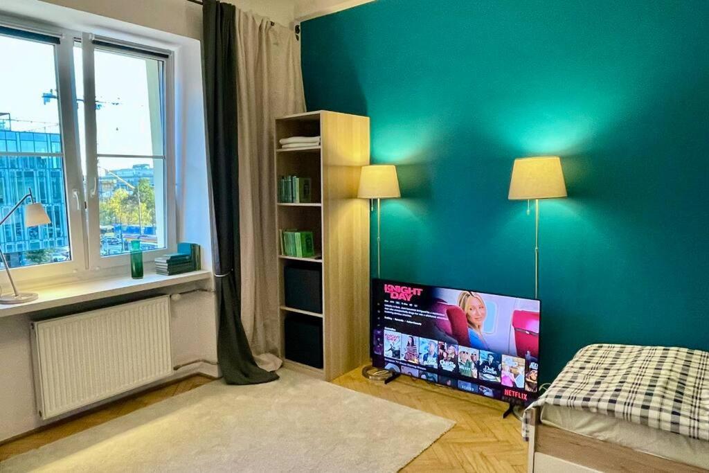 Apartamento Super Square Metro X2 Fast Wifi 55'Tv Netflix Hbo Appletv+ Amazontv Varsovia Exterior foto