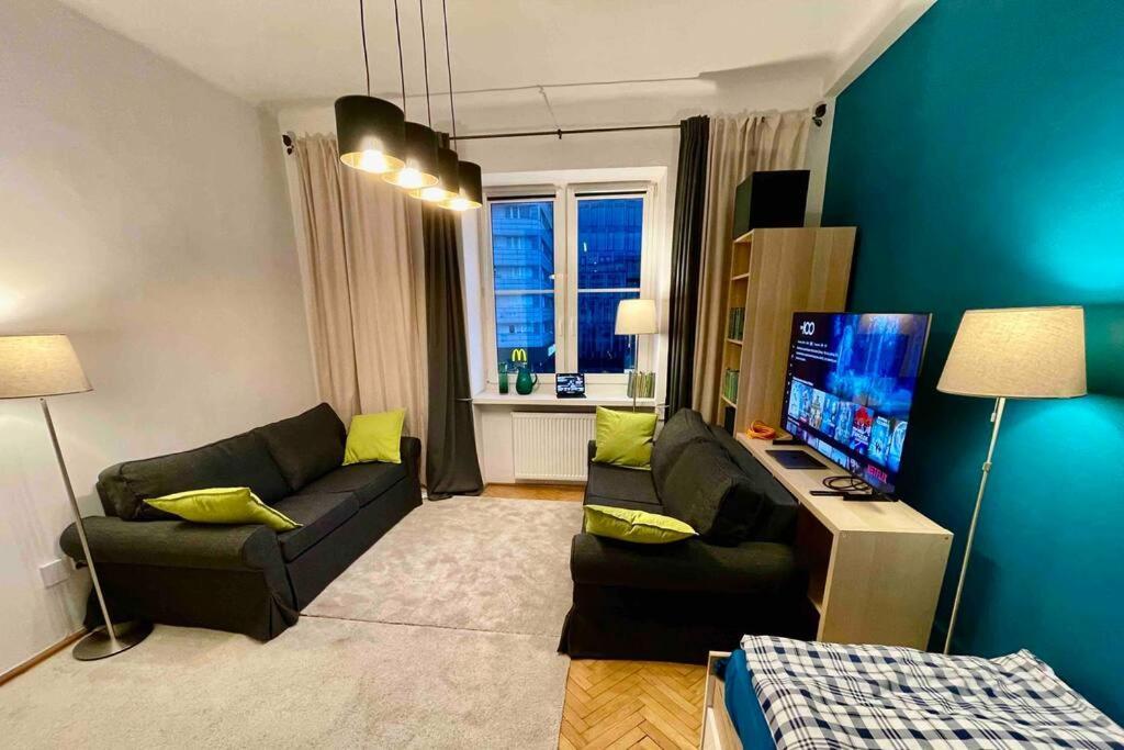 Apartamento Super Square Metro X2 Fast Wifi 55'Tv Netflix Hbo Appletv+ Amazontv Varsovia Exterior foto